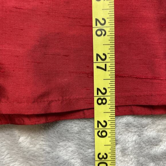 Vintage Valerie Stevens Silk Blazer Jacket Womens 14W Brick Red Holiday Formal - Picture 6 of 6